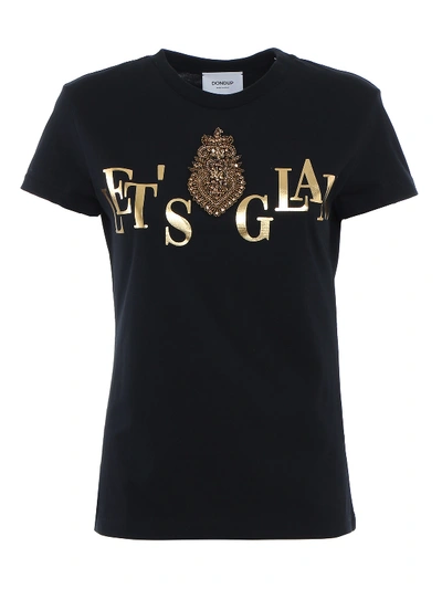Shop Dondup Lets Glam T-shirt In Black