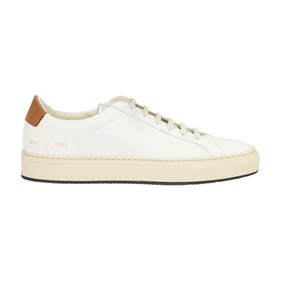 Shop Common Projects Retro Low Special Edition Sneakers In White Tan