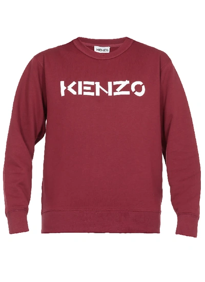 Shop Kenzo Logo Sweatshirt In Magenta