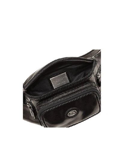 Shop The Bridge Men's Bags Story Viaggio Genuine Leather Belt Bag In Black