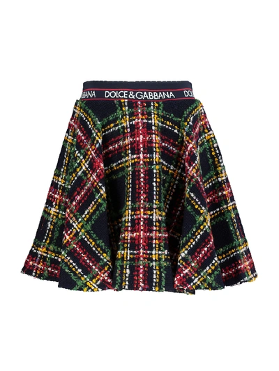 Shop Dolce & Gabbana Kids Skirt For Girls In Blue