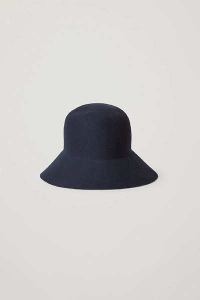 Shop Cos Floppy Wool Hat In Blue