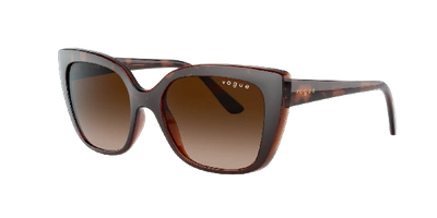 Shop Vogue Eyewear Woman Sunglass Vo5337s In Brown Gradient