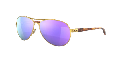 Shop Oakley Woman Sunglass Oo4079 Feedback In Prizm Violet Polarized