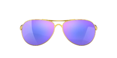 Oakley Feedback Prizm Violet Aviator Ladies Sunglasses Oo4079 407939 59 In Prizm Violet Polarized