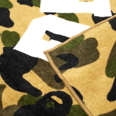 Shop A Bathing Ape 1st Camo Beach Towel In Yellow