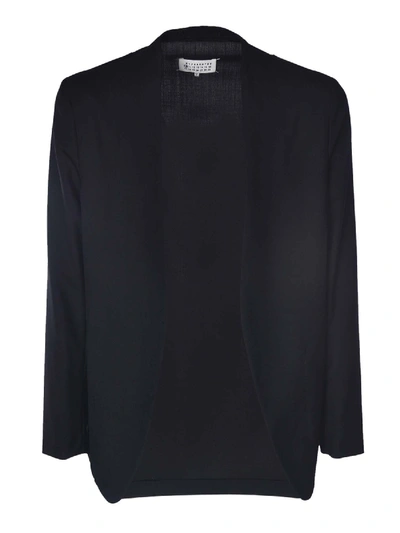 Shop Maison Margiela Open Front Blazer In Black