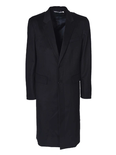 Shop Valentino Tailored Coat In Blue