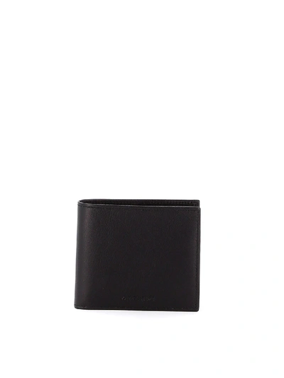Shop Orciani Coin Pocket Leather Bifold Wallet In Black