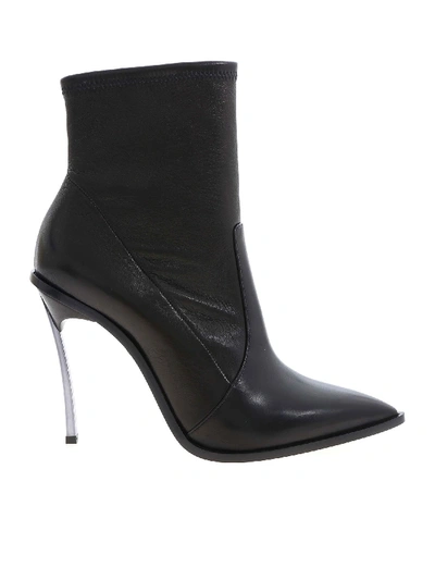 Shop Casadei Maxi Blade Ankle Boots In Black