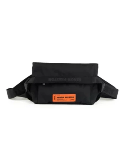 Shop Heron Preston Men's Foldable Belt Bag In Black