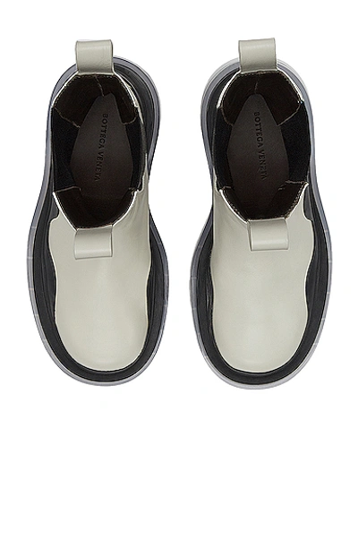 Bottega Veneta Bv Tire Clear Sole Chelsea Boot In Wax & Black