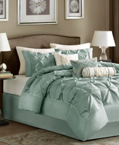Madison Park Wilma 7-pc. King Comforter Set Bedding In Seafoam