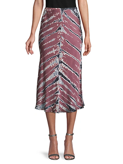 Shop Young Fabulous & Broke Women's Tie-dye Pull-on Skirt In Ink Bamboo