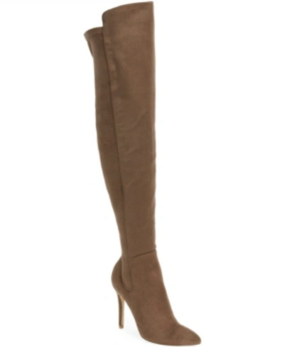 Shop Charles By Charles David Women's Penalty Over-the-knee Boots Women's Shoes In Dark Taupe