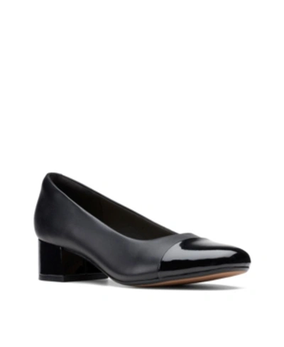 Shop Clarks Collection Women's Marilyn Sara Pumps Women's Shoes In Black Leather / Synthetic