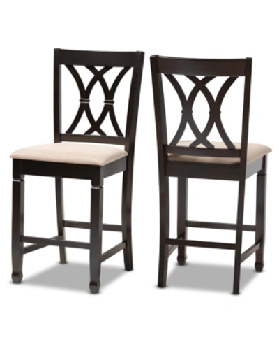 Furniture Reneau Pub Chair Set, Set Of 2 In Sand