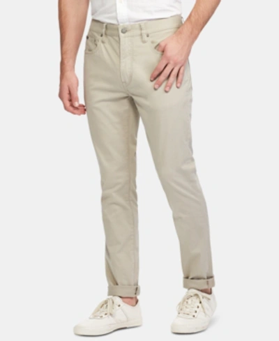 Shop Polo Ralph Lauren Men's Slim Straight Stretch Sateen Five-pocket Pants In Surplus Khaki