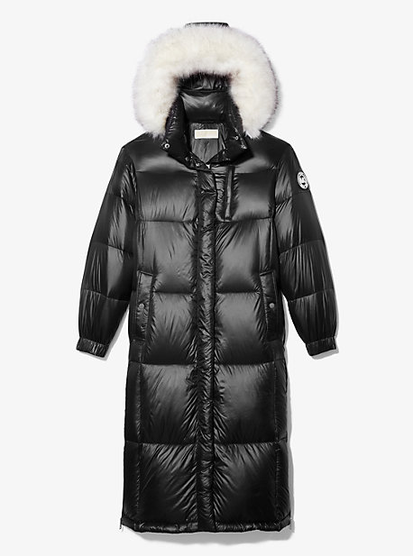 Michael Kors Quilted Nylon Puffer Coat In Black | ModeSens