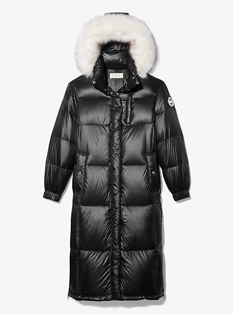 michael kors quilted nylon puffer coat