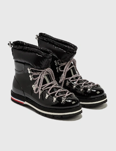 Shop Moncler Puffer Winter Boots In Black