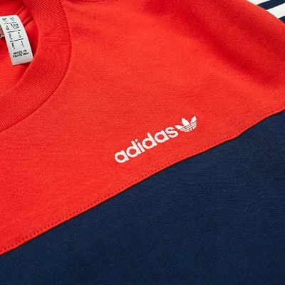 Shop Adidas Originals Adidas Classics Retro Tee In Blue