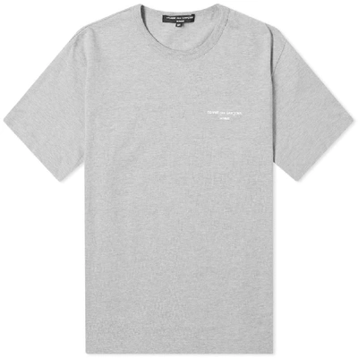 Shop Comme Des Garçons Homme Deux Comme Des Garcons Homme Logo Tee In Grey