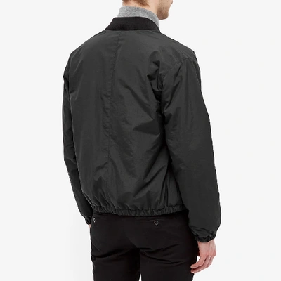 Shop Ami Alexandre Mattiussi Ami Nylon Heart Bomber Jacket In Black