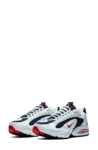 Shop Nike Air Max Triax Usa Sneaker In Midnight Navy/ Red/ White