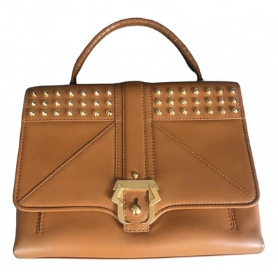 Pre-owned Paula Cademartori Leather Bag In Camel