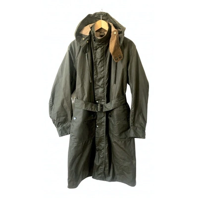 Pre-owned Barbour Green Cotton Trench Coat