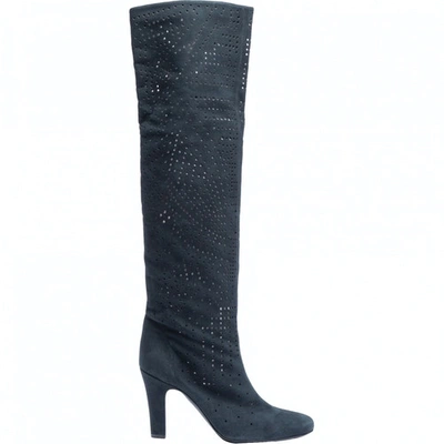 Pre-owned Stella Mccartney Western Boots In Black