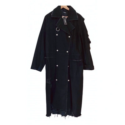 Pre-owned Diesel Black Cotton Trench Coat
