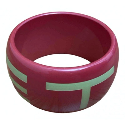 Pre-owned Etro Pink Plastic Bracelet