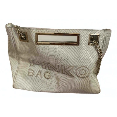 Pre-owned Pinko White Leather Handbag