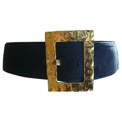 Pre-owned Givenchy Navy Suede Belt