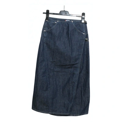 Pre-owned Levi's Blue Cotton Skirts