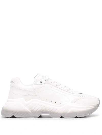 Shop Dolce & Gabbana Daymaster Leather Sneakers