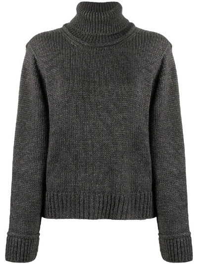 Shop P.a.r.o.s.h Linette Sweater In Grey