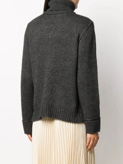 Shop P.a.r.o.s.h Linette Sweater In Grey