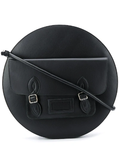 Shop Mm6 Maison Margiela Circle Handbag In Black