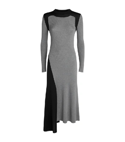 Shop Alexander Mcqueen Wool Asymmetric Midi Dress