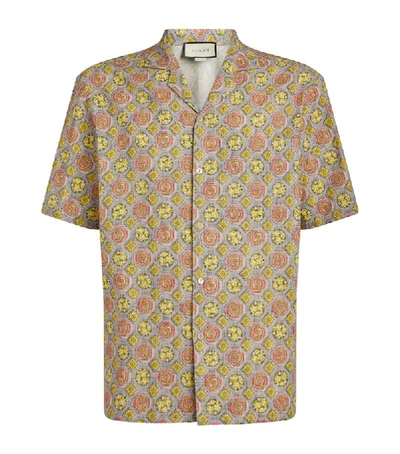 Shop Gucci Printed Short-sleeved Shirt