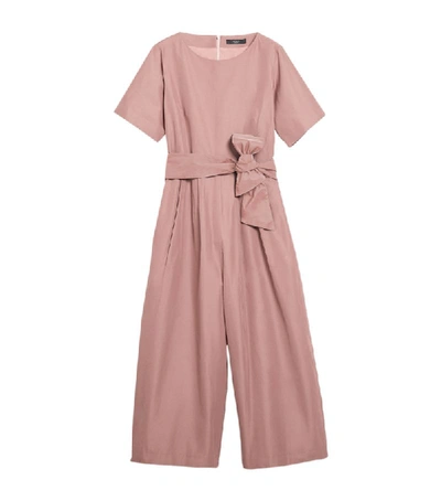 Shop Weekend Max Mara Twill Belted Jumpsuit
