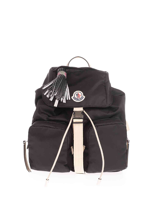 Moncler Backpack With Logo Patch In Black | ModeSens
