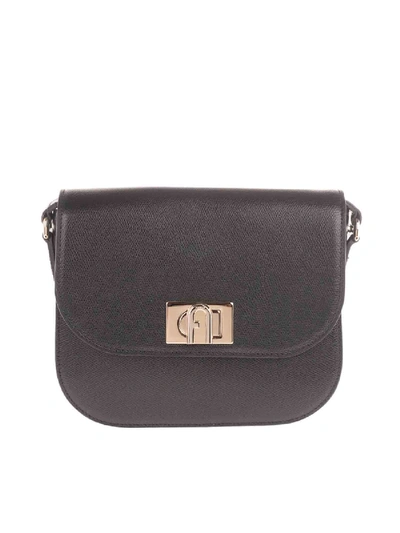 Shop Furla Mini Bandolier Bag In Black