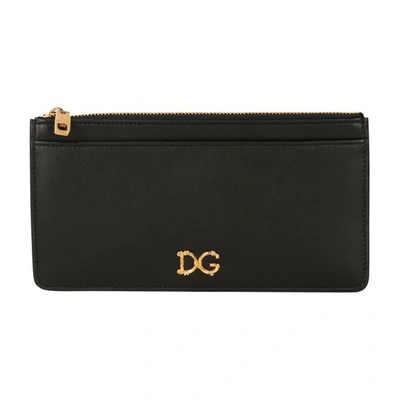 Shop Dolce & Gabbana Dg Card Holder In Nero