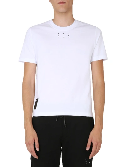 Shop Mcq By Alexander Mcqueen Crew Neck T-shirt In Bianco