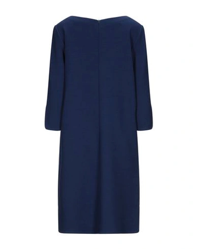 Shop Le Col Woman Mini Dress Blue Size 14 Wool, Elastane