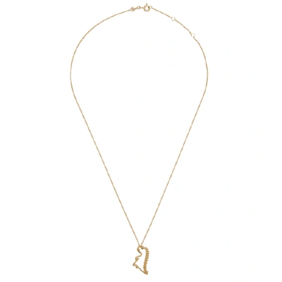 Shop Aliita Dino Esmeralda 9kt Gold Necklace